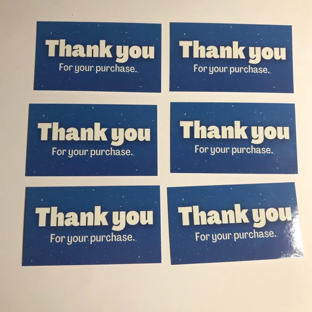 30 thank you for your purchase cards